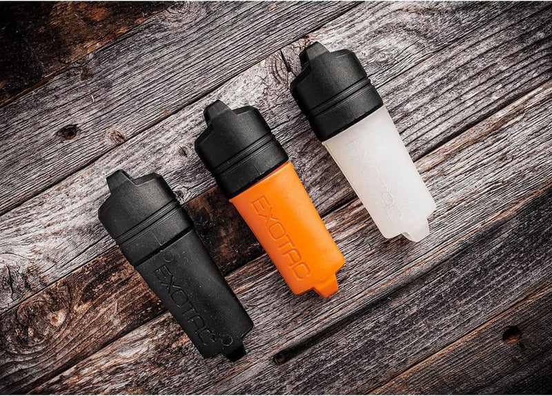 Exotac fireSLEEVE Waterproof Floating Lighter Case (Lighter Not Included) with Gas-Lock Strap for Thumb-Free Operation, Molded TPE Body for Flexibility, and Super-Tough Nylon Cap, Made in The USA - Image 1